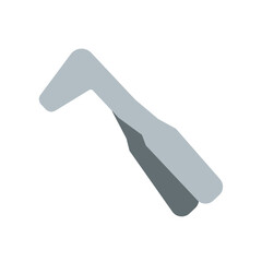 nasal speculum simple flat icon illustration