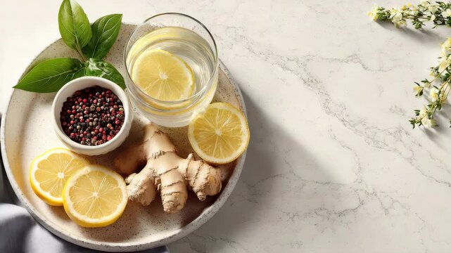 lemon ginger detox, lemon ginger detox drink, lemon ginger detox tea, ginger lemon, detox drink, wellness tea