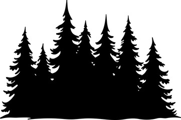 Obraz premium nature design, forest graphic, vector trees, bundle