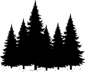 Fototapeta premium nature design, forest graphic, vector trees, bundle