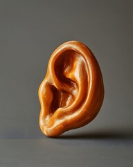 A close up of a human ear