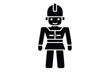 Fototapeta premium toy soldier vector icon