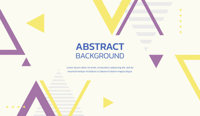 Fototapeta premium Purple and yellow cute color abstract geometric background vector illustration premium vector