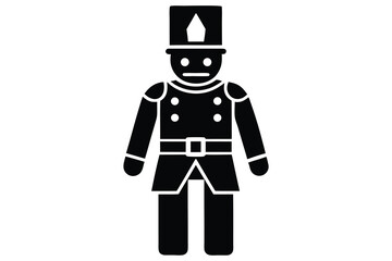 toy soldier vector icon