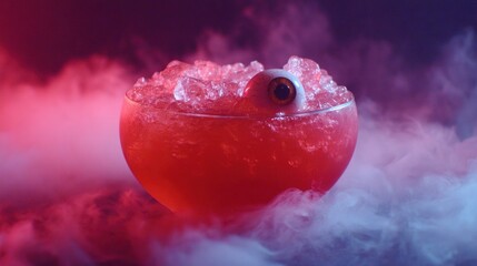 Spooky drink in a bowl
