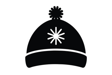 Naklejka premium winter hat vector icon