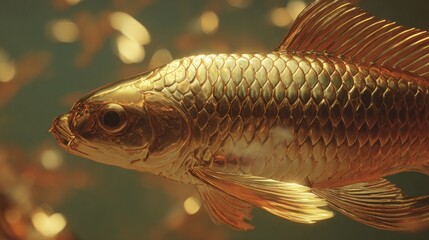 Golden fish in water