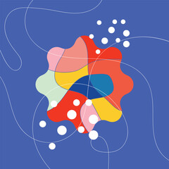 colorful abstract geometric wall decor with modern style
