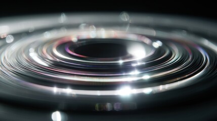 Abstract swirling concentric circles