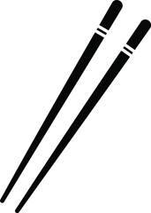 Elegant Black Chopsticks Japanese Asian Dining Utensil