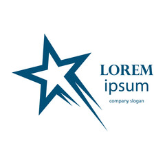 Obraz premium successful victory star logo design