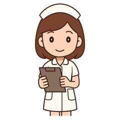 cartoon female nurse illustration