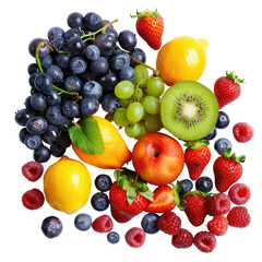 Colorful fruit assortment