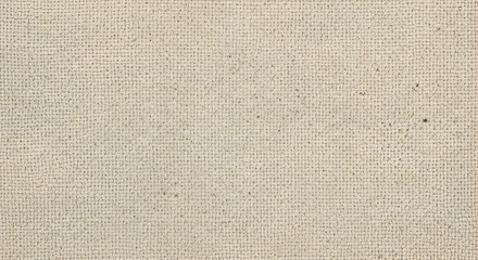 Close up view of a beige colored canvas texture with a slightly rough surface look