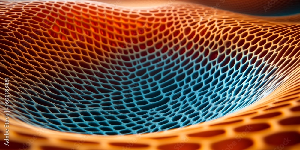 Poster dynamic abstract pattern of digital texture with swirling forms and a vibrant color palette design
