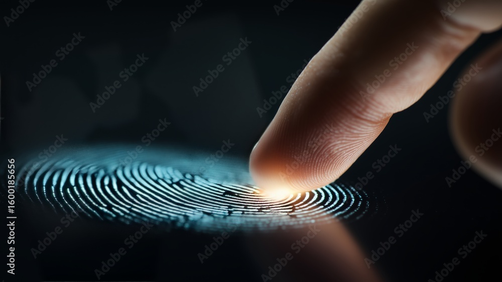 Poster biometric authentication using fingerprint scanning technology for secure access