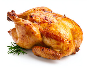 Roasted Chicken with Rosemary, and Food.