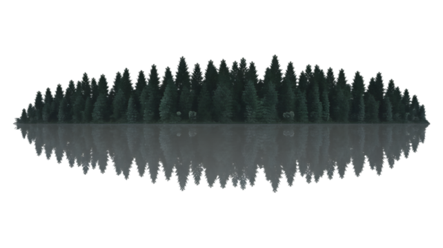 Dark Abstract Cityscape Reflection Digital Art  Design isolated on transparent background