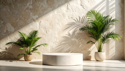 Sunlit Plant Podium Display.