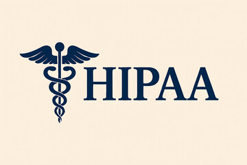 Naklejka premium HIPAA, HIPAA Security, cybersecurity in healthcare, healthcare data protection, digital health security, HIPAA compliance, medical cybersecurity, patient data security, digital lock icon, shield icon,