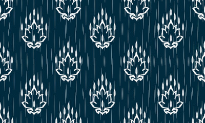 Ethnic abstract ikat art. Aztec ornament print. geometric ethnic pattern seamless color oriental. Design for background ,curtain, carpet, wallpaper, clothing, wrapping, Batik, vector illustration.