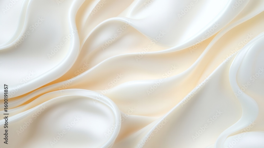 Poster smooth white waves projects an elegant and flowing pattern, ideal for backgrounds and design creatin