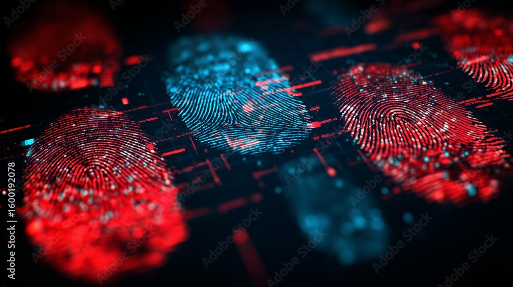 Poster innovative biometric techniques integrating eye scans and fingerprints for secure identification