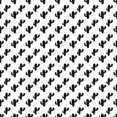 Cactus Ornament Dessert Print Floral. Vector