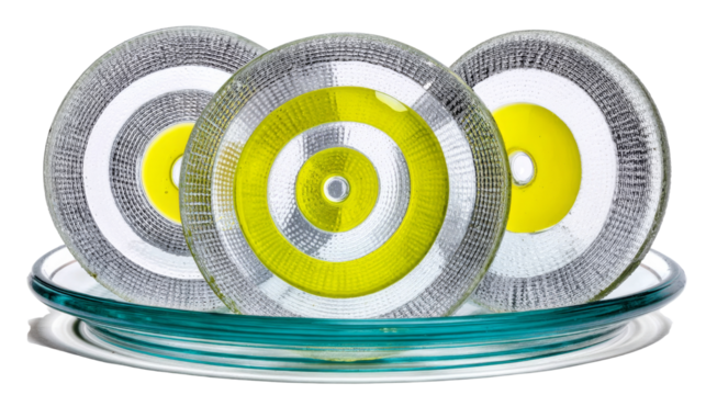 Dynamic target practice discs indoor range product showcase modern setting close-up view precision sports