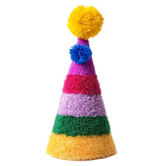 colorful clown hat