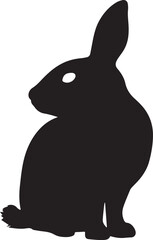 Obraz premium Rabbit silhouette vector illustration