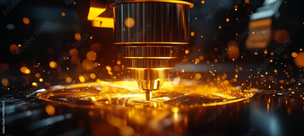 Aufkleber precision machining techniques cutting titanium with cnc machines and robotic automation support