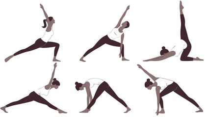Yoga Stretching Pose SVG Design