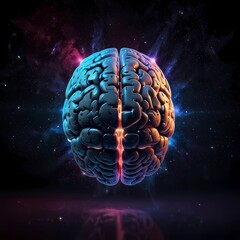 Cosmic mind. AI generation