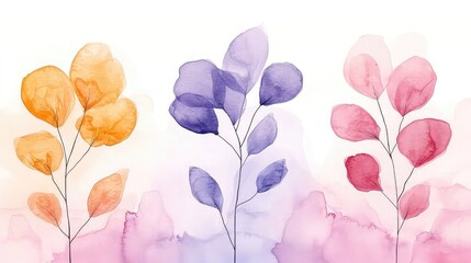 Watercolor line drawings blending ink outlines with light watercolor washes to create soft, expressive artworks featuring florals, architecture, or characters in modern artistic styles.
