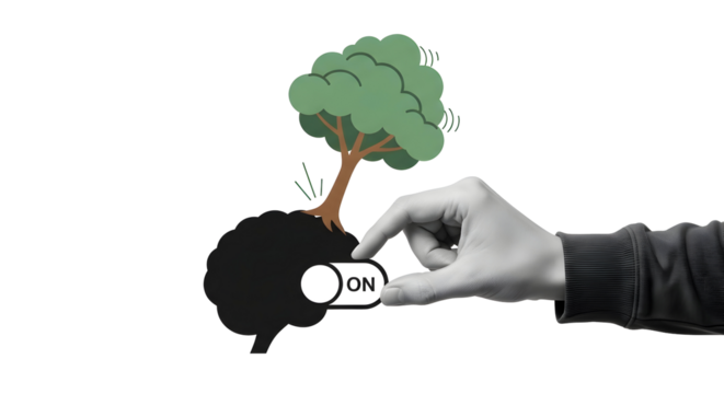 Turn on your mind: Brain activation for mental health and environmental awareness.