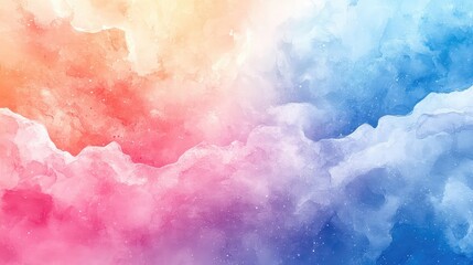 Fototapeta premium Watercolor patterns with soft blending, pastel tones, hand-painted brush strokes, abstract compositions, flowing colors, and artistic backgrounds ideal for creative digital designs.