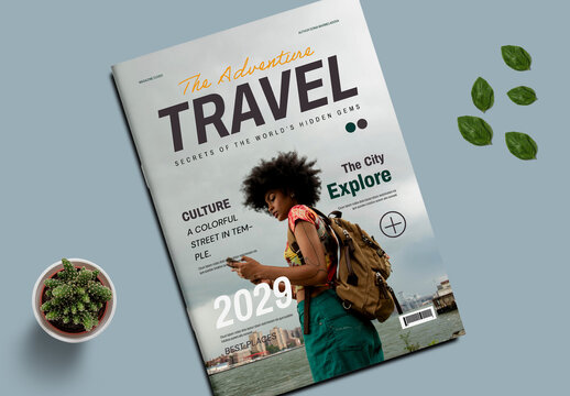 Adventure Travel Magazine Cover Design