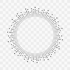 Circular audio wave. Vector round music equalizer, audion circle spectrum sign. Isolated radial spectrum design. Abstract radial radio and voice volume symbol