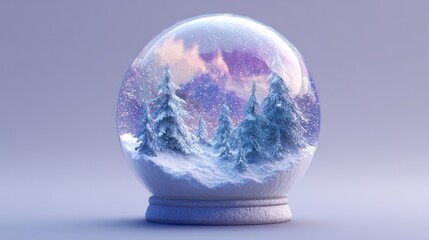 Snow globe winter scene (1)