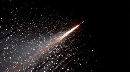 Fiery trajectory through space
