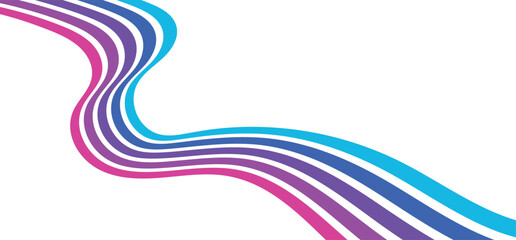 Colorful abstract retro rainbow background featuring vibrant lines, Abstract background of rainbow groovy Wavy Line design in 1970s Hippie Retro style.