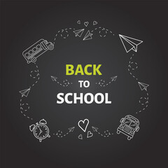 Back to School Doodle Vector Illustration