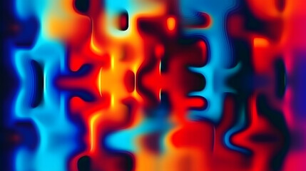 Vivid abstract lights and patterns with modern unusual shapes appear visually confusing puzzling first glance