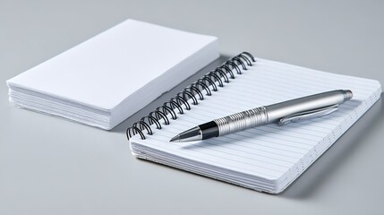 Notebook and Pen: Practical Element of Desktop and Stationery