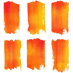 Vibrant orange and yellow watercolor strokes create a warm, artistic background, perfect for creative projects and digital design