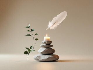 Conceptual Balance and Mental Harmony with Floating Symbolic Objects