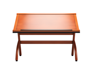 Drafting table isolated on a transparent background