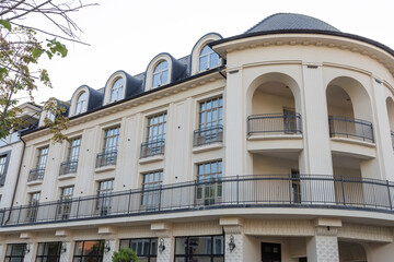 Obraz premium facade of a restored European building