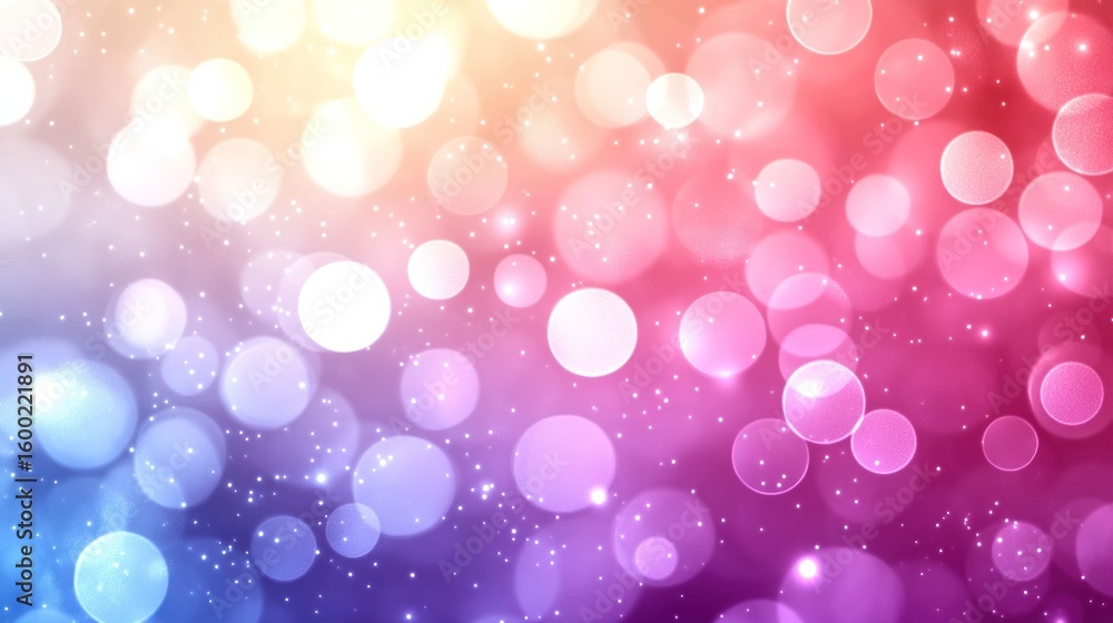 Poster abstract bokeh background with soft pastel colors